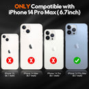 iPhone 14 Pro Max Case Magnetic Case Glass Screen Protector Black
