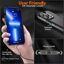 iPhone 14 Pro Max Case Magnetic Case Glass Screen Protector Black