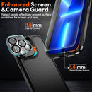 iPhone 14 Pro Max Case Magnetic Case Glass Screen Protector Black
