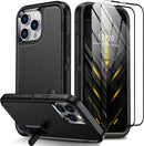 iPhone 14 Pro Max Case Military Grade Shockproof Heavy Duty Protection Black