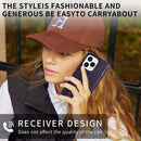 iPhone 14 Pro Max Case Protective Case Emboss Sunflower Folio Magnetic Max Purple