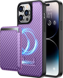 iPhone 14 Pro Max Case Wallet Anti Scratch 6.7", Purple