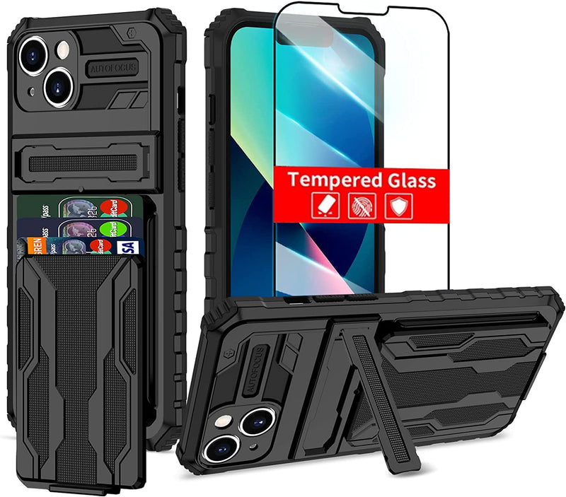 iPhone 14 Pro Max Case with Wallet Protectors Full Body Shockproof Protection Black - Gorilla Cases