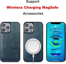 iPhone 14 Pro Max Compatible Holder Kickstand Wireless Charging 6.7 Inch Blue