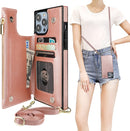 iPhone 14 Pro Max Magnetic Flip Folio Purse Case Brown