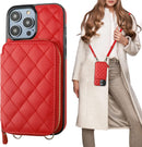 iPhone 14 Pro Max, RFID Blocking PU Leather Zipper Handbag Purse Flip Cover Black