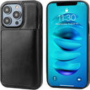 iPhone 14 Pro Max Wallet Case Credit Card Holder Hidden Magnetic Protective Cover Black