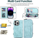 iPhone 14 Pro Max Wallet Case Holder Phone Case Blue