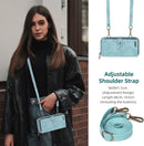 iPhone 14 Pro Max Wallet Case Holder Phone Case Blue