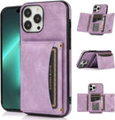 iPhone 14 Pro Max Wallet Case Holder Vintage PU Leather Case
