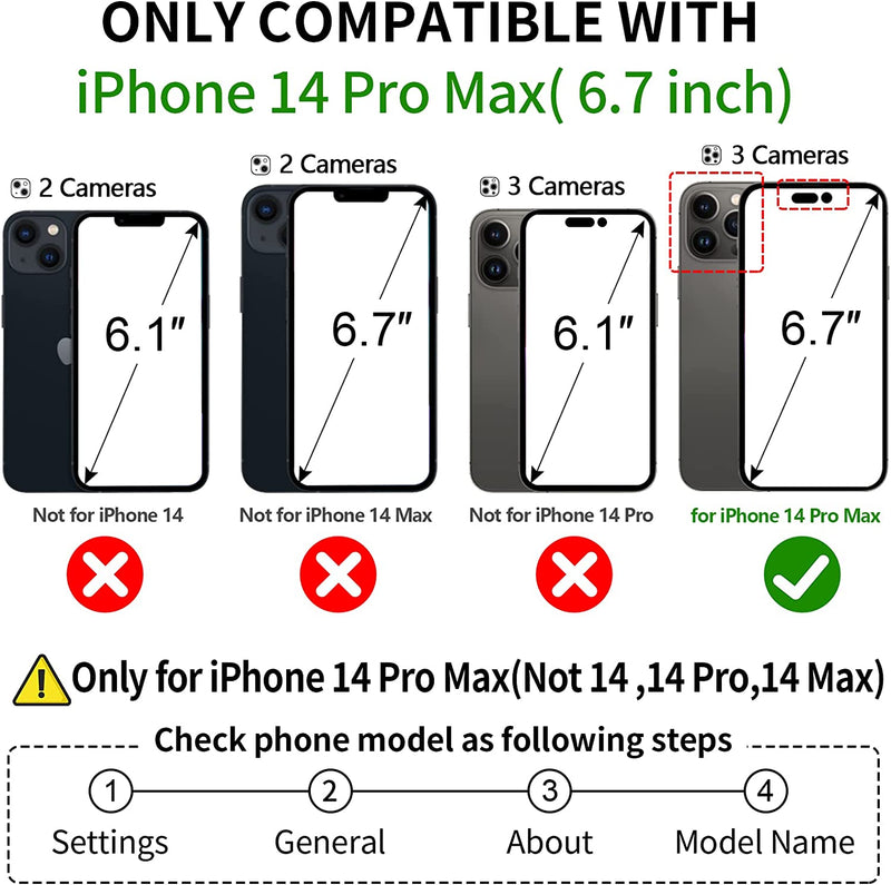 iPhone 14 Pro Max Wallet Case Magnetic Detachable Wallet Case Rose Gold - Gorilla Cases