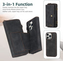 iPhone 14 Pro Max Wallet Case, Wallet Case Holder Phone Case Black