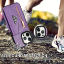 iPhone 14 Pro Max,Credit Card Holder Phone Case Purple