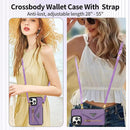 iPhone 14 Pro Max,Credit Card Holder Phone Case Purple