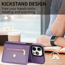 iPhone 14 Pro Max,Credit Card Holder Phone Case Purple