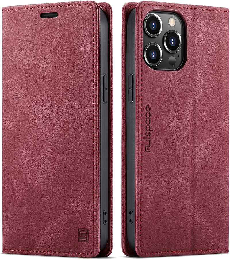 iPhone 14 Pro Max,PU Leather Folio Flip Wallet Case 6.7 inch Teal - Gorilla Cases
