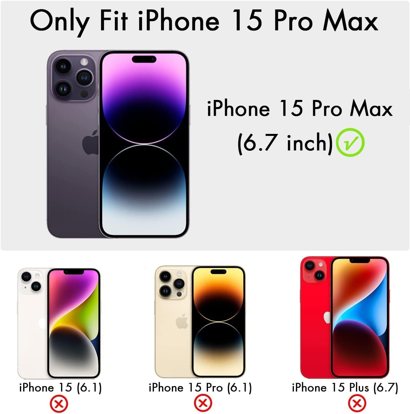 iPhone 15 Pro Max Glitter Bling Thin Slim Case