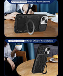 iPhone 15 Pro Max Kickstand Camera Slide Case