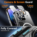 iPhone 15 Pro Max Tempered Glass Screen Protector Case