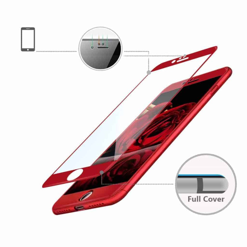 iPhone 7 Screen Protector Gorilla Glass 2 Pack Red - Gorilla Cases