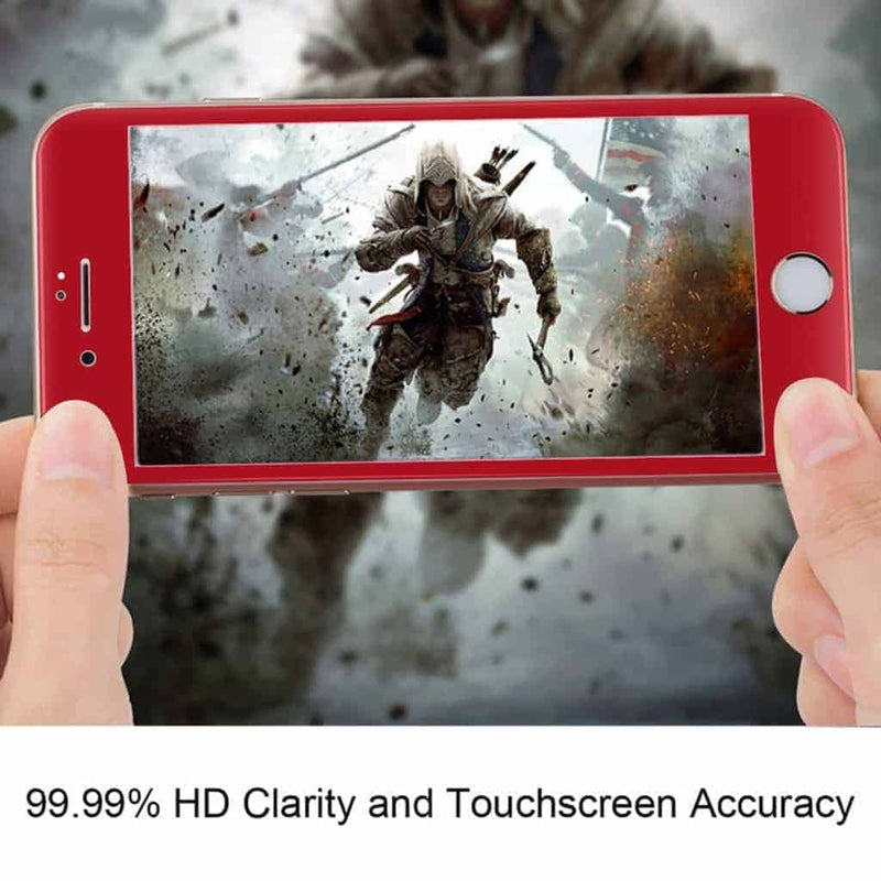 iPhone 8 Plus Screen Protector Gorilla Glass 2 Pack Red - Gorilla Cases