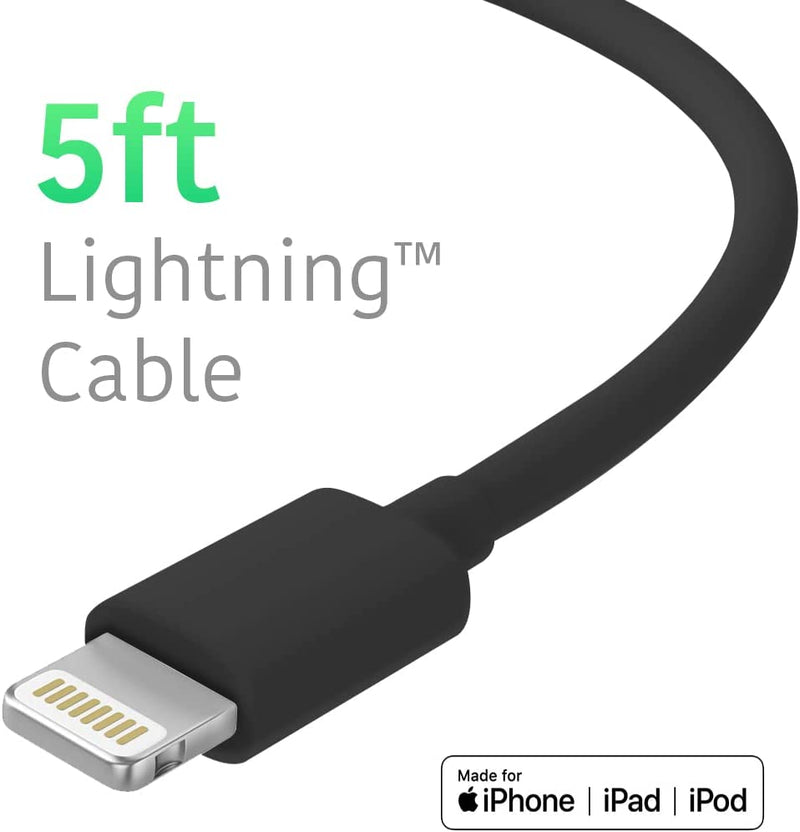 iPhone Cable - 5' Lightning Cable Wall Charger Adapter - Gorilla Cases