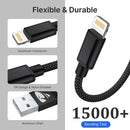 iPhone Charger Premium Nylon Lightning Cable [6FT 2 PACK]