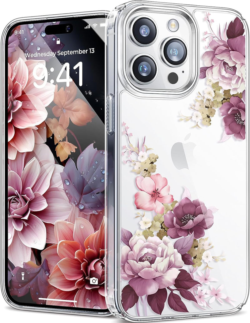 iPhone Cover Pro Case Flower Design Protective - 6.1 inch - Gorilla Cases