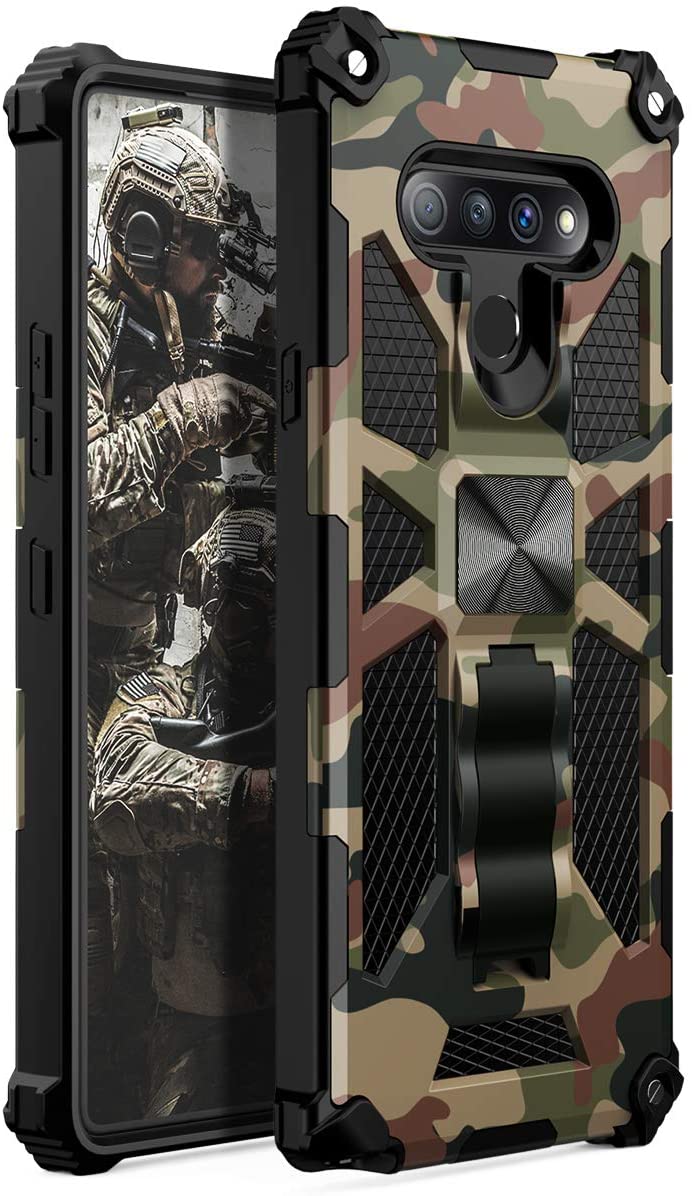 LG Stylo 6 Camo Case | LG Stylo 6 Military Grade Kickstand Shockproof Case - Gorilla Cases