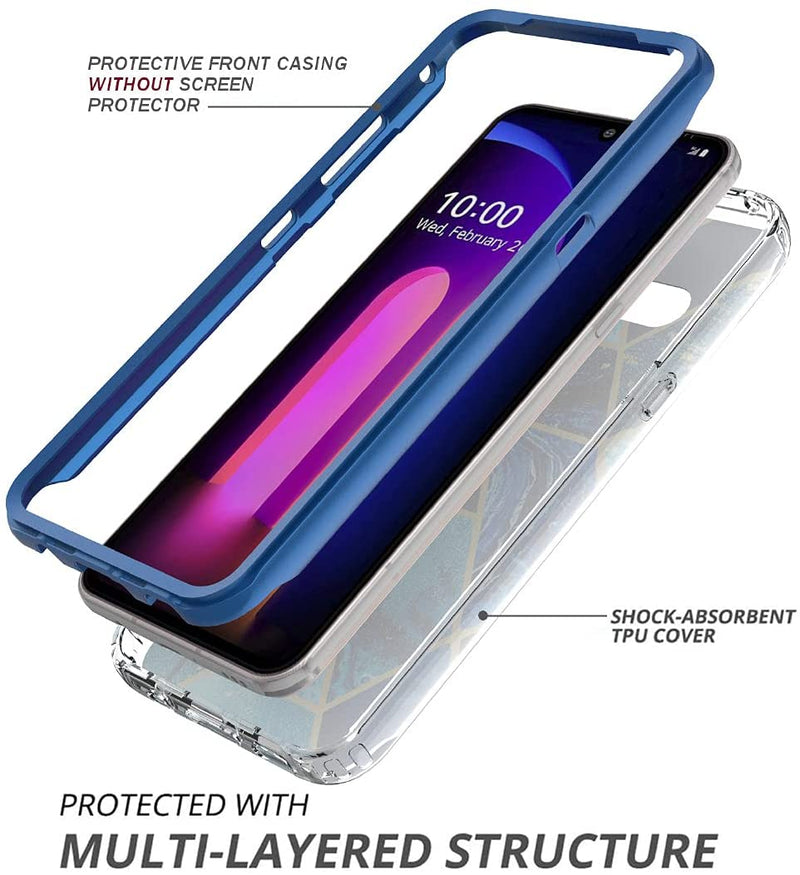 LG V60 ThinQ Case Marble Sparkle Girls Slim Protective Case - Gorilla Cases