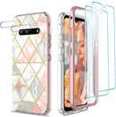 LG V60 ThinQ Case Marble Sparkle Girls Slim Protective Case