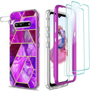 LG V60 ThinQ Case Marble Sparkle Girls Slim Protective Case