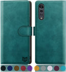 LG Velvet Leather Wallet Case | Credit Card Holder Case for LG Velvet