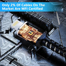 Lightning to USB - A Upgraded Lightning Cable iPhone Charger Cords [3 Pack]