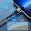 Lightning to USB - A Upgraded Lightning Cable iPhone Charger Cords [3 Pack]