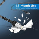Lightning to USB - A Upgraded Lightning Cable iPhone Charger Cords [3 Pack]