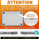 MacBook Pro 14 Case | Slim Rubberized TPU Bumper Case Cover for MacBook Pro 14