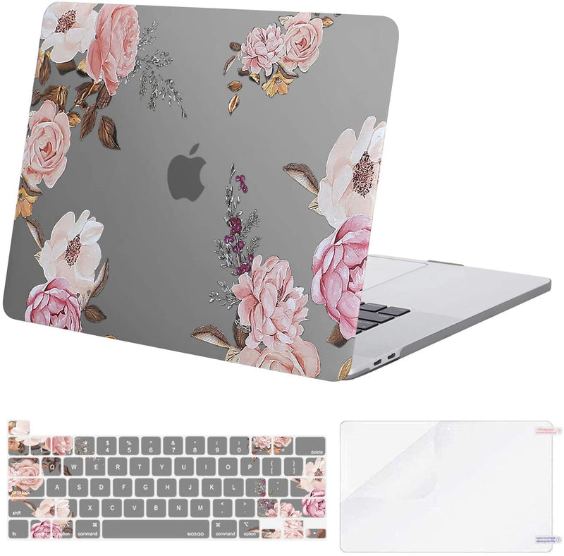 MacBook Pro 16 inch A2141 with Touch Bar Hard Shell Flower Case & Keyboard Cover - Gorilla Cases