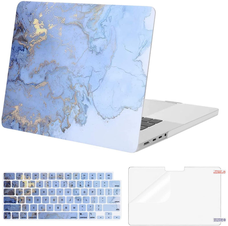 MacBook Pro 16 inch A2485 M1 Pro/Max Marble Hard Shell & Keyboard Cover - Gorilla Cases