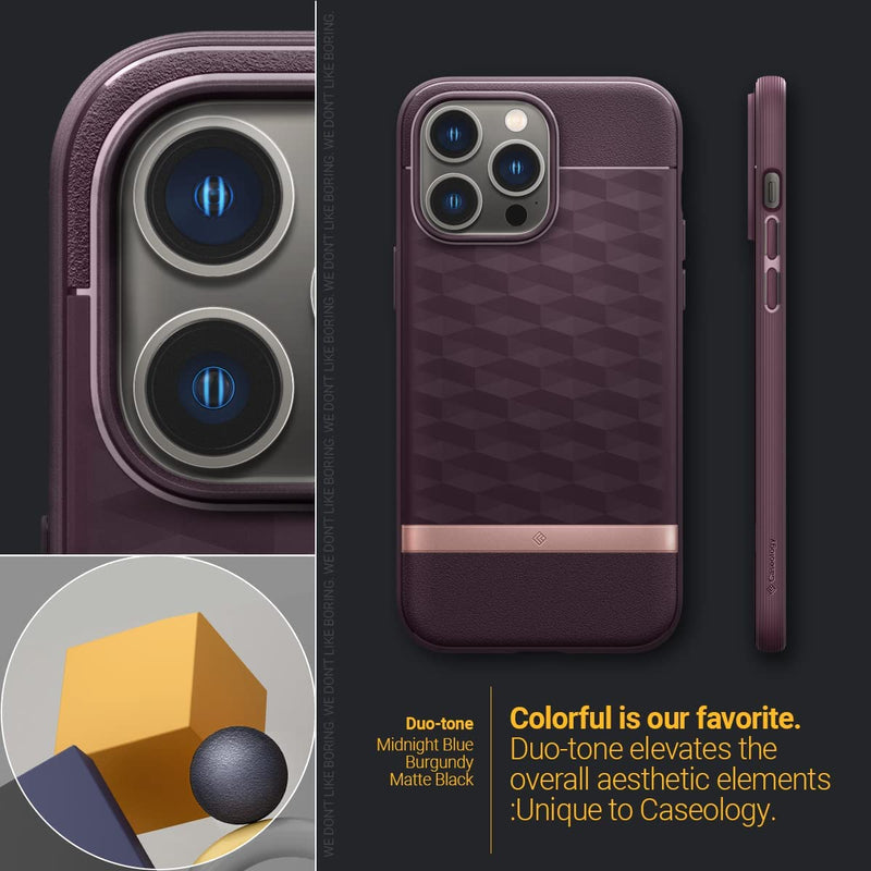 Magnet Designed for Magsafe Compatible iPhone 14 Pro Case 5G - Burgundy - Gorilla Cases
