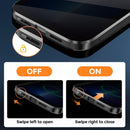 Magnetic Case iPhone 14 Pro Anti - Peeping Screen Protector Glass Privacy Case Black