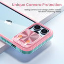 Maxdara iPhone 13 Pro Max Case Built - in Screen Protector 6.7 inch Pink Green