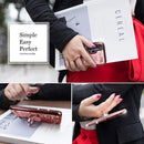 Moto Edge Plus Case Moving Liquid Holographic Kickstand Rose Gold