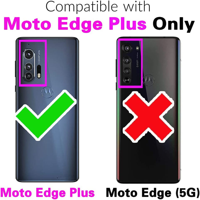 Moto Edge Plus Wallet Case Tempered Glass Screen Protector Rose Gold - Gorilla Cases