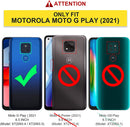 Moto G Play Case Built - in Screen Protector, Shockproof Cover Case Protective Phone Case