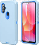 Moto G Power Case HD Screen Protector (2 Packs) Shockproof Dustproof 3 in 1 Durable Case
