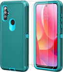 Moto G Power Case HD Screen Protector (2 Packs) Shockproof Dustproof 3 in 1 Durable Case