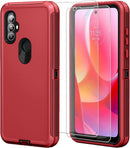 Moto G Power Case HD Screen Protector (2 Packs) Shockproof Dustproof 3 in 1 Durable Case