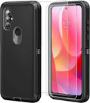 Moto G Power Case HD Screen Protector (2 Packs) Shockproof Dustproof 3 in 1 Durable Case