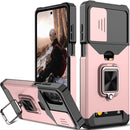 Moto G Stylus Case Sliding Camera Cover Case Moto G Stylus 5G(Rose Gold)